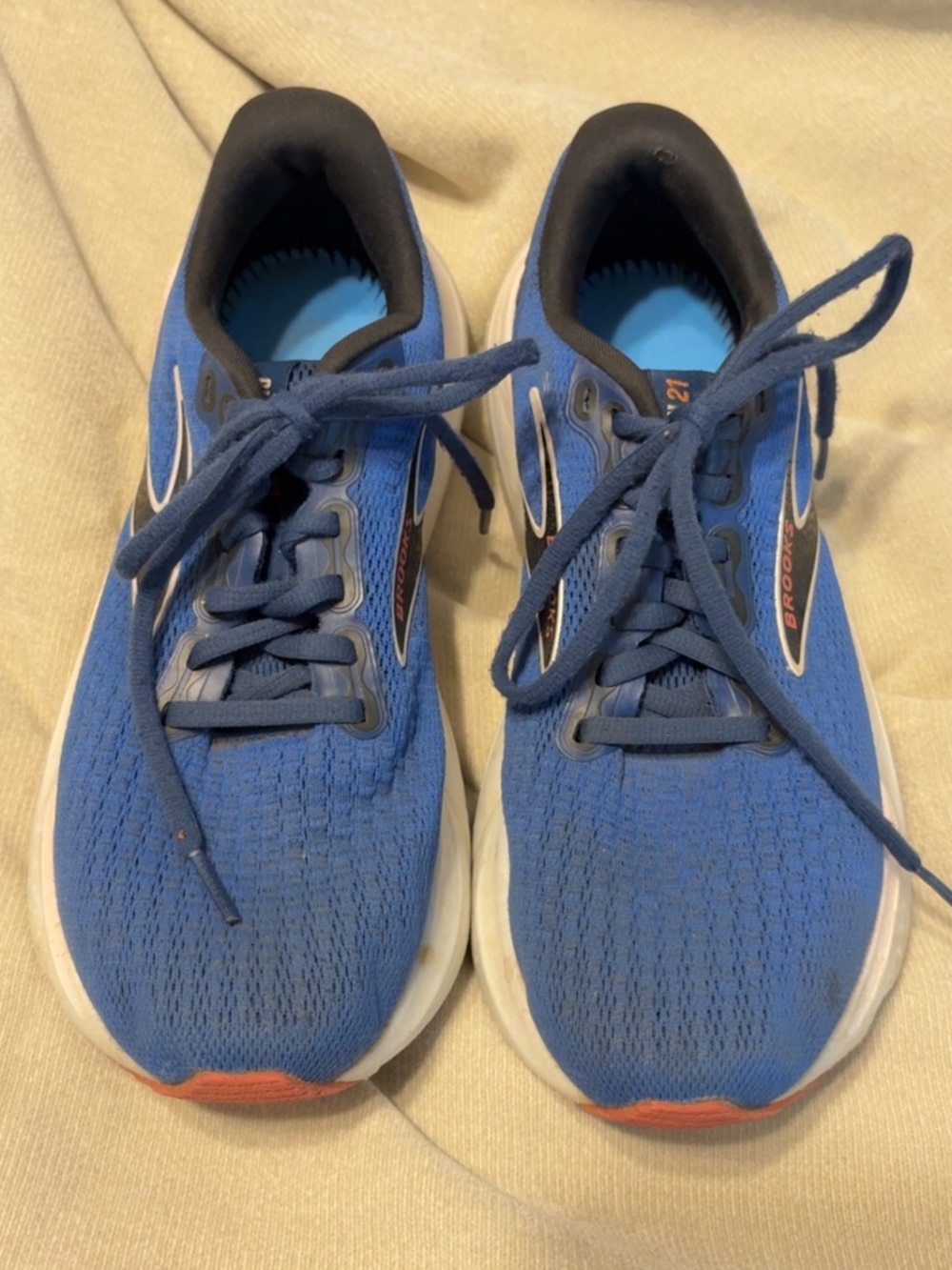 Women’s Brooks Blue and Black Lace-Up Running Sneakers